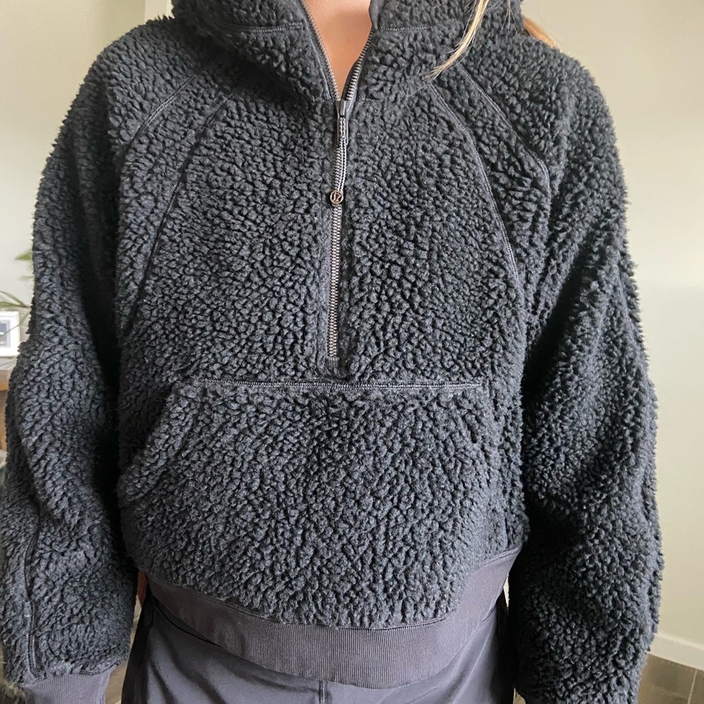 Lululemon scuba oversized Sherpa 1/2 zip